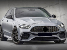 Gloss Black Front Grille Grill For Mercede C-Class W206 C300 C43 AMG Sedan 2022-2025 (not fit standard version)