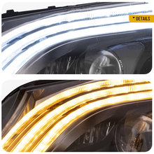 LED Headlights For 2015-2021 Mercedes C-Class W205 W/Blue DRL