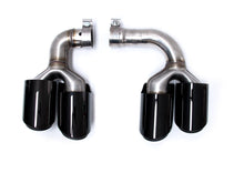 Black Exhaust Tips For 2019–2025 Porsche Cayenne E-Hybrid Tailpipe Pair