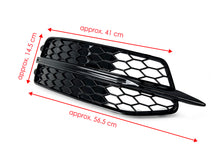 Honeycomb Front Bumper Fog Light Grille Cover For 2012-2015 Audi A6 C7 S Line S6