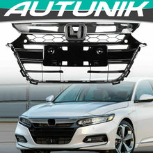 Chrome Front Upper Grille Lower Bumper Cover For 2018-2019 Honda Accord Sedan