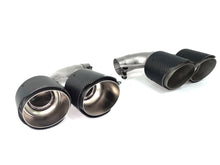 Matte Carbon Exhaust Tips Replacement for Alfa Romeo Stelvio Twin Dual Muffler Pipe
