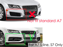 Left+Right Front Bumper Lower Fog Light Cover Grille for Audi A7 S-Line / S7 2012–2015
