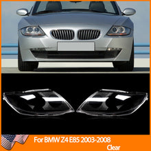 Left & Right Headlight Lens Cover Pair Clear for BMW Z4 E85 2003-2008