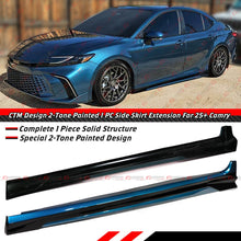 For 2025-2026 Toyota Camry 9th Gen CTM Ocean Gem Black 2-Toned Side Skirt Extension