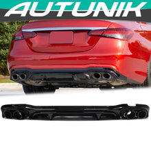 Gloss Black Diffuser & Exhaust Tips for Mercedes E-class W213 S213 Sedan AMG 2021-2023 di124