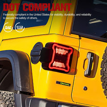 Pair Smoked Led Tail Lights w/Running Turn Signal For Jeep 2018-2024 Wrangler JL JLU