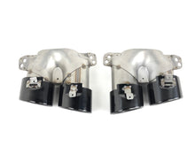 Gloss Black C43 Style Dual Round Exhaust Tips for Mercedes C43 AMG & C300 Sedan W206 2022-2025