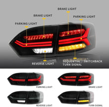 Smoked LED Tail Lights For 2011-2014 Volkswagen Jetta MK6 W/Sequential