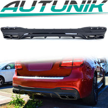 Rear Diffuser w/ Black Exhaust Tips for Mercedes GLS X166 LCI 2016-2018 di204