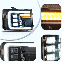 LED Projector Headlights For 2007-2014 GMC Sierra 1500 2500 3500HD Pair