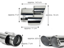 Replacement Dual Exhaust Tips Tailpipe for BMW X5 X6 X7 G05 G06 G07 2019-2025