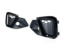 Black Front Fog Light Grill Cover for AUDI A4 B9 Sline S4 2020-2024 fg295