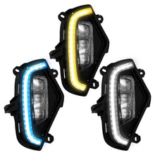 3-Color LED Fog Lights For 2019-2024 Toyota RAV4 Front Bumper Lamps with DRL+Wiring