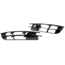 Pair Black Front Fog Light Grill Cover For Audi Q7 Non-Sline 2007-2009