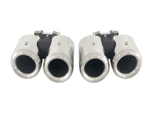 Pair For 2020+ Land Rover Defender 90/110 3.0L 2.0L Exhaust Muffler Tips Shiny Silver