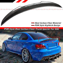 For 2007-13 BMW E82 125i 135i 1M PSM Style Real Carbon Fiber Trunk Spoiler Wing