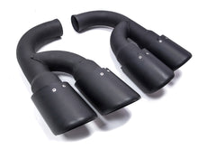 Matte Black Exhaust Tips Muffler for Porsche Cayenne 2011-2014 Long Pipes