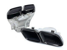 Gloss Black Rear Diffuser w/ Quad Exhaust Tips For 2015-2018 Mercedes CLS-Class W218 CLS550 CLS63 AMG Bumper