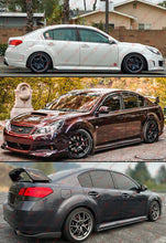 For 2010-2014 Subaru Legacy Sedan 5th Gen Gloss Black Side Skirt Extension