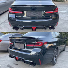 Carbon Look Rear Diffuser W/ LED For BMW G30 530i 540i M-Sport 2017-2023