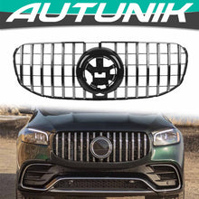 Chrome/Black Front Grille For Mercedes Benz X167 GLS450 GLS580 2020-2024