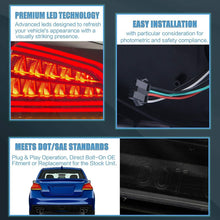 Tail Lights Fits For 2015-2021 Subaru WRX/WRX STI Smoke LED Sequential Bar Lamps