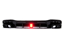Gloss Black Rear Diffuser Exhaust Tailpipe for Mercedes W166 X166 GLE 350 AMG 2015-2018