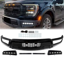 Front Bumper Turn Signal Lamp For 2021 2022 2023 Ford F150 F-150 Raptor Style W/LED Lights