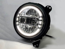 Pair LED Headlights with Halo DRL Turn Signal Fit For Jeep Wrangler JL Gladiator JT 2018-2024