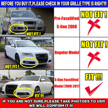 Front Bumper Fog Light Lamp Grill Cover HONEYCOMB For Audi A6 C6 S-Line 2008-2011