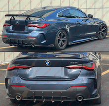 For 2021-2025 BMW G22 G23 430i M440i Coupe Real Carbon Fiber Rear Bumper Extension