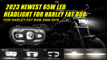 65W LED DRL Headlight Dual Front Lamps for Softail Fat Bob / Fat Bob 114 FXFBS