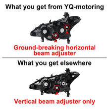 Pair Black Clear Headlights Assembly For 2013-2015 Nissan Altima Sedan