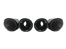 2.5'' Inlet Dual Carbon Exhaust Tips Muffler Tailpipe for BMW Audi Mercedes
