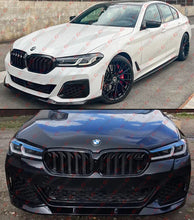 For 2021-2023 BMW G30 530i 540i M550i M Sport LCI FD Style Glossy Black Front Bumper Lip Splitter