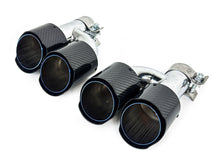 60mm Carbon Fiber Exhaust Tips Tailpipe for Audi Mercedes BMW