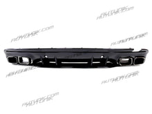 C63 Style Rear Diffuser & Black Exhaust For Mercedes W205 Sedan C250 C300 C450 C43 AMG Bumper Only