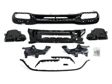 Black Rear Diffuser + Exhaust Tips for Mercedes S-Class W222 AMG-Line 2018-2020