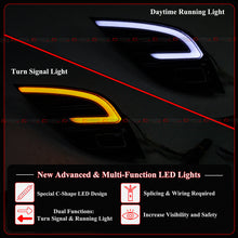 LED DRL Fog Light Kit For 2018–2024 Toyota Camry SE XSE TRD C-Shape Switchback