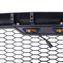 For 2005-2011 Toyota Tacoma Front Bumper Hood Upper Mesh Grille LED Grill Black