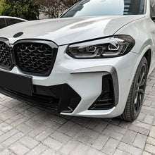 Carbon Black Front Bumper Side Air Vent Trim For BMW X3 X4 G01 G02 M Sport 2022-2023