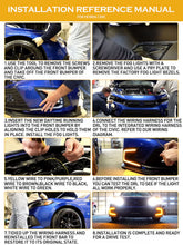 DRL LED Daytime Running Light Fog Lamps For 2022-2024 Honda Civic