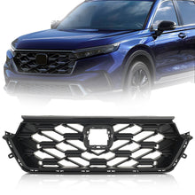 Matte Black Front Upper Bumper Grille for 2023-2024 Honda CRV CR-V Sport Hybrid