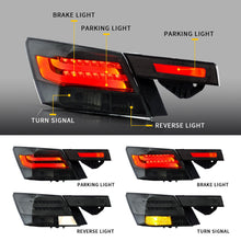 4pcs LED Tail Lights For 2008-2012 Honda Accord Sedan Rear Brake Lamp