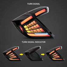 Smoke LED Tail Lights For 2018-2021 Honda Civic Hatchback LX Sport EX Rear Lamps Asembly