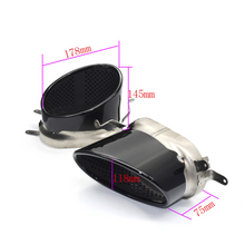 Black Exhaust Tips Muffler For AUDI A4 A5 A6 A7 Refit To RS3 RS4 RS6 RS7