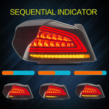 Tail Lights Fits For 2015-2021 Subaru WRX/WRX STI Smoke LED Sequential Bar Lamps