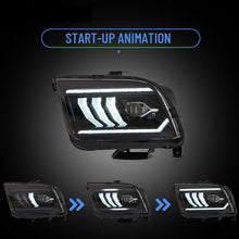Full LED Projector Headlights w/ Dynamic Animation For 2005-2009 Ford Mustang