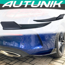 Gloss Black Rear Apron Side Splitter For Mercedes C W205 C205 Coupe 2015-2021